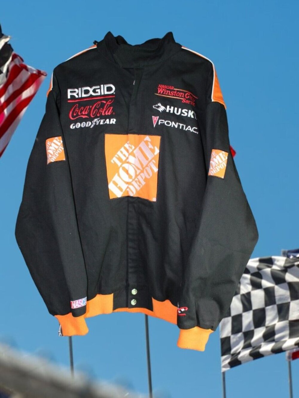 NASCAR NWT Chase Authentics Jacket Tony Stewart Home Depot Winston Cup Sz Large
